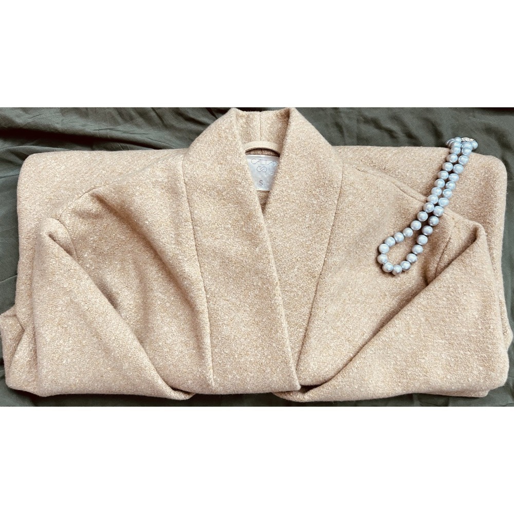 Calia By Carrie Underwood Easy Shawl Jacket Tan Brown Sz S Elegant Classic #A - Picture 13 of 13